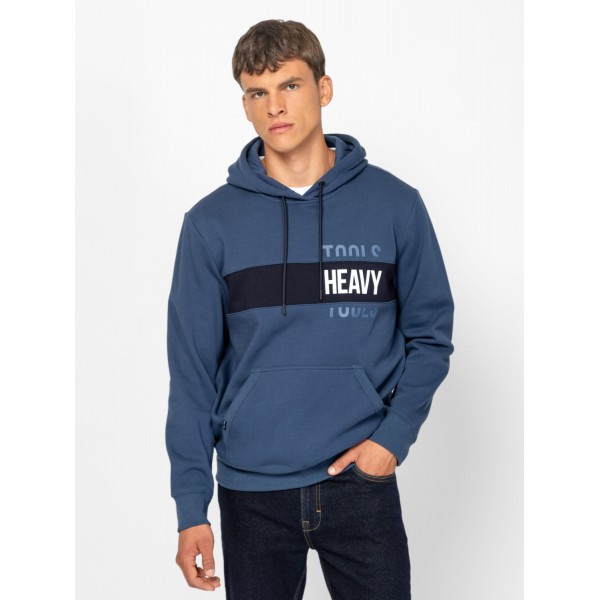 Heavy Tools SENTI Férfi kapucnis felső / atlantic