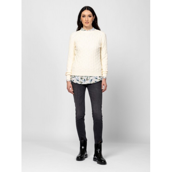 Heavy Tools HAVA Női kötött pulóver és kardigán / ecru