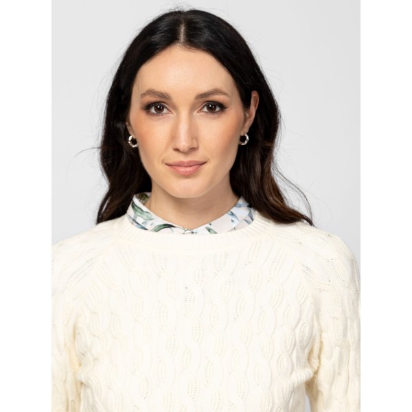 Heavy Tools HAVA Női kötött pulóver és kardigán / ecru