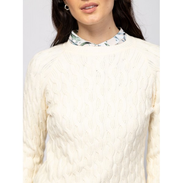 Heavy Tools HAVA Női kötött pulóver és kardigán / ecru