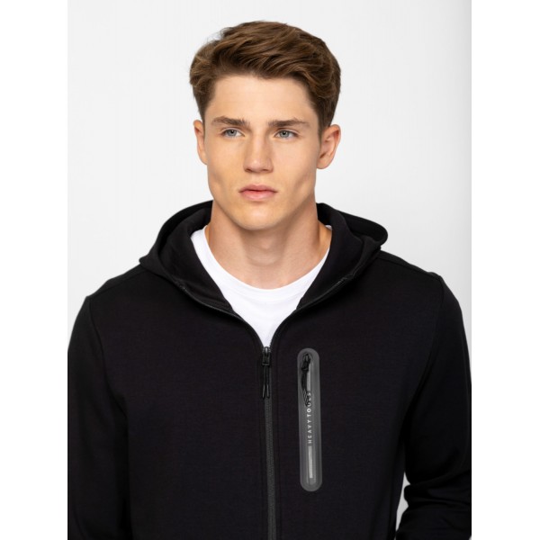 Heavy Tools SAFNE Férfi kapucnis felső / black