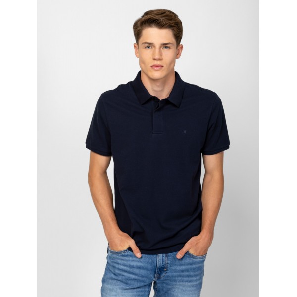 Heavy Tools DURBO Férfi galléros rövidujjú póló / navy