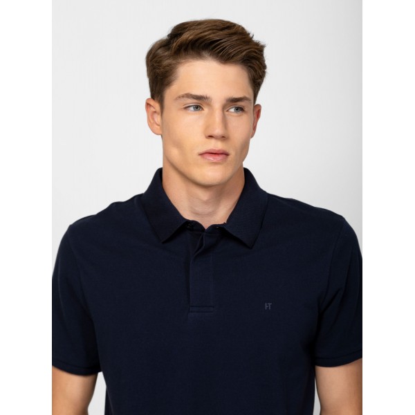 Heavy Tools DURBO Férfi galléros rövidujjú póló / navy