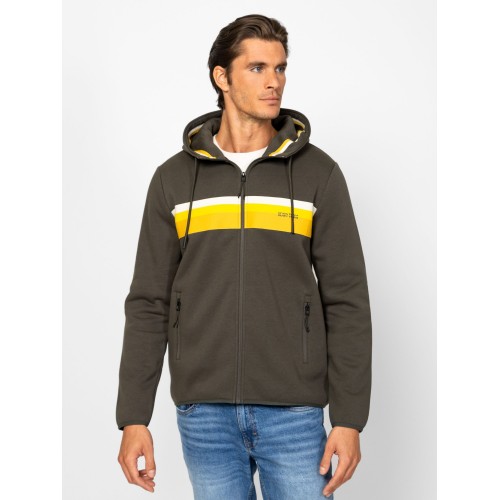 Heavy Tools SATURN Férfi kapucnis felső / darkolive