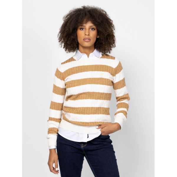 Heavy Tools HAFELW25 Női kötött pulóver és kardigán / beige