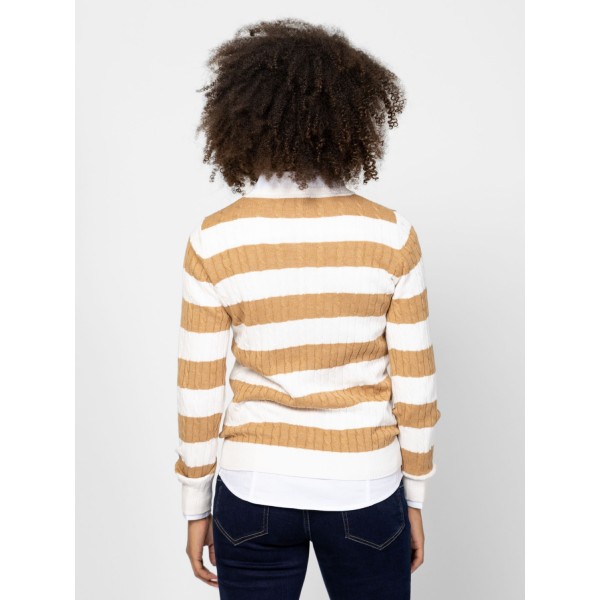 Heavy Tools HAFELW25 Női kötött pulóver és kardigán / beige