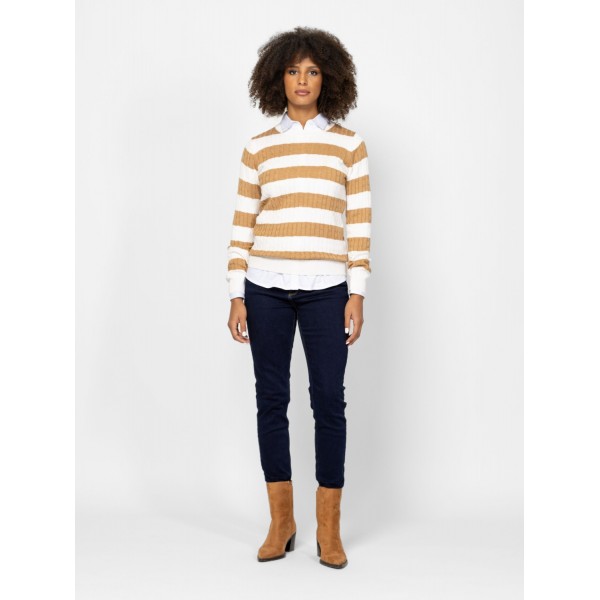 Heavy Tools HAFELW25 Női kötött pulóver és kardigán / beige