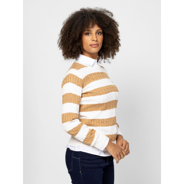 Heavy Tools HAFELW25 Női kötött pulóver és kardigán / beige