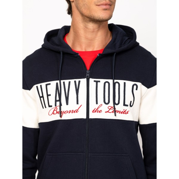Heavy Tools SEGOR Férfi kapucnis felső / navy
