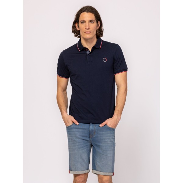 Heavy Tools DANDY Férfi galléros rövidujjú póló / navy