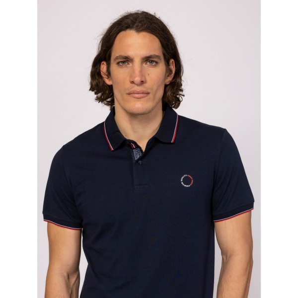 Heavy Tools DANDY Férfi galléros rövidujjú póló / navy