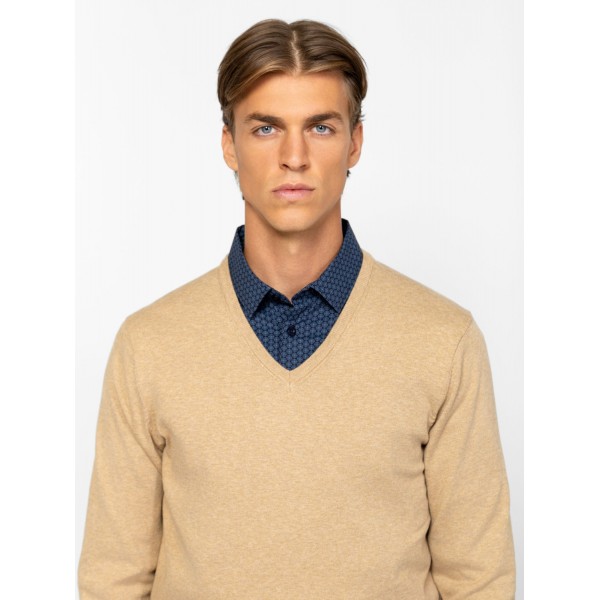 Heavy Tools HIDRO Férfi kötött pulóver és kardigán / taupe