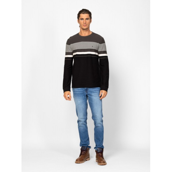 Heavy Tools CAVE Férfi hosszúujjú póló / darkolive