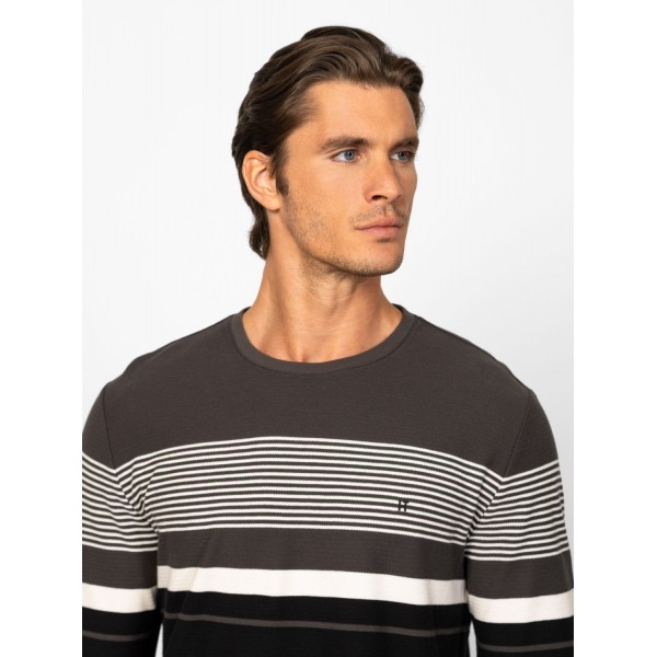 Heavy Tools CAVE Férfi hosszúujjú póló / darkolive