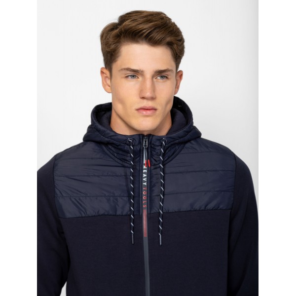 Heavy Tools SANDAR Férfi kapucnis felső / navy