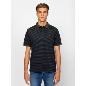 Heavy Tools DABLISH Férfi galléros rövidujjú póló / avocado