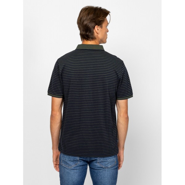 Heavy Tools DABLISH Férfi galléros rövidujjú póló / avocado