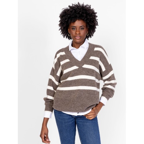 Heavy Tools HASSICW25 Női kötött pulóver és kardigán / taupe