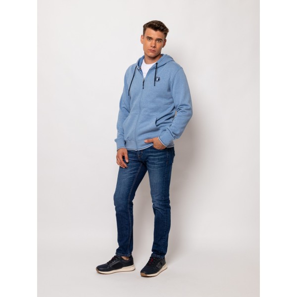 Heavy Tools SOUL Férfi kapucnis felső / lightblue