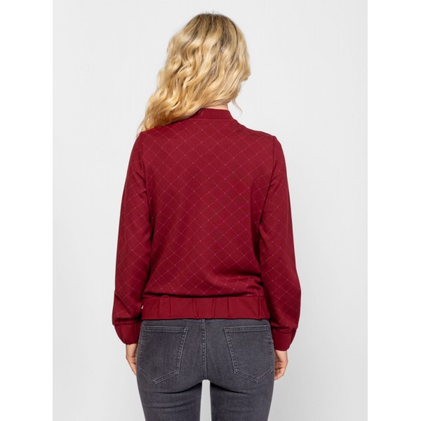 Heavy Tools TACIA Női állónyakas felső / burgundy