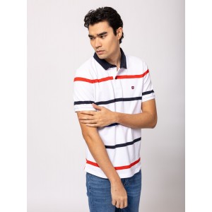 Heavy Tools DRES Férfi galléros rövidujjú póló / white