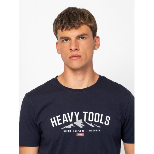 Heavy Tools MAREA Férfi rövidujjú póló / navy