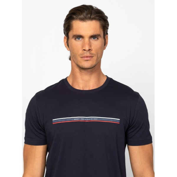 Heavy Tools MENIO Férfi rövidujjú póló / navy