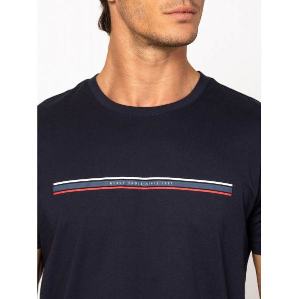 Heavy Tools MENIO Férfi rövidujjú póló / navy