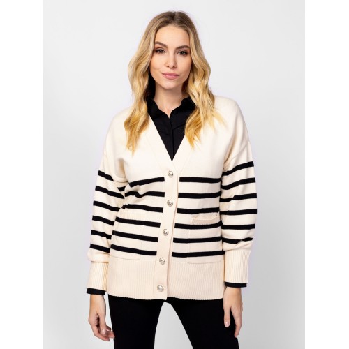 Heavy Tools HANA Női kötött pulóver és kardigán / ivory