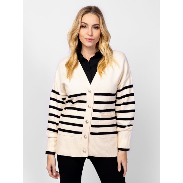 Heavy Tools HANA Női kötött pulóver és kardigán / ivory