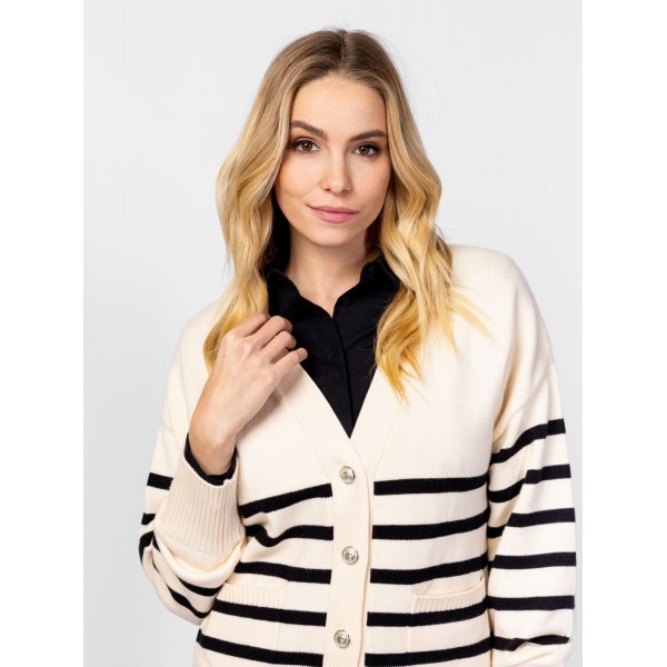 Heavy Tools HANA Női kötött pulóver és kardigán / ivory