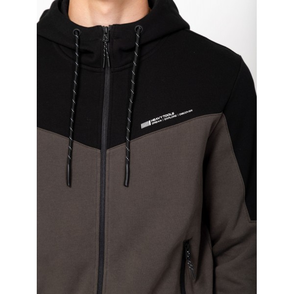 Heavy Tools SARDA Férfi kapucnis felső / darkolive