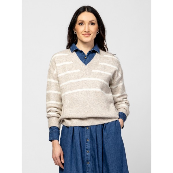 Heavy Tools HASSICW25 Női kötött pulóver és kardigán / beige