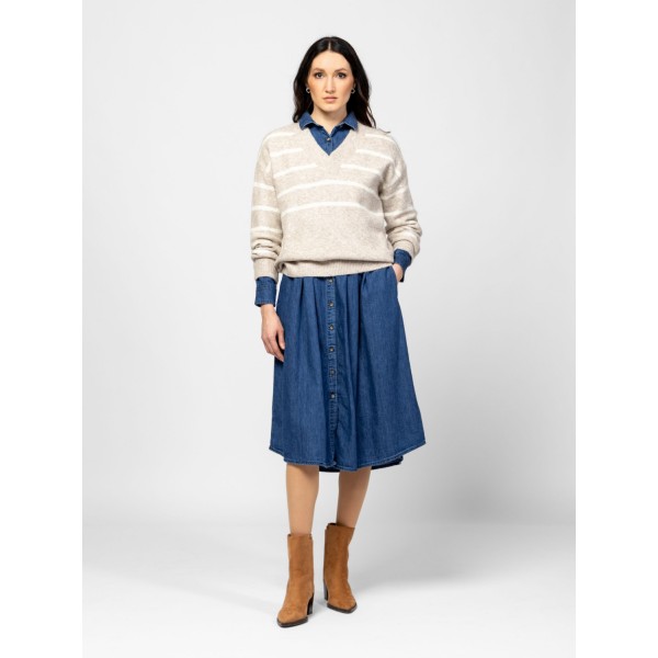 Heavy Tools HASSICW25 Női kötött pulóver és kardigán / beige