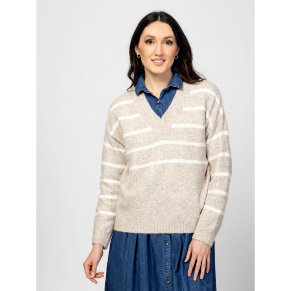 Heavy Tools HASSICW25 Női kötött pulóver és kardigán / beige