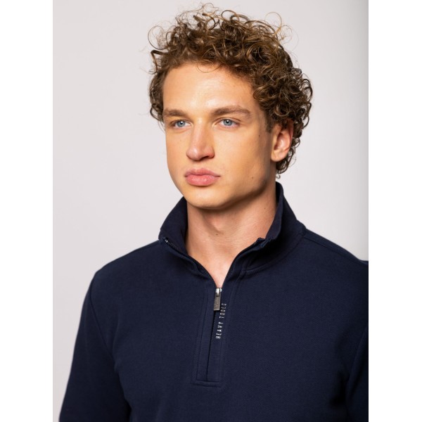 Heavy Tools TYREL Férfi állónyakas felső / navy