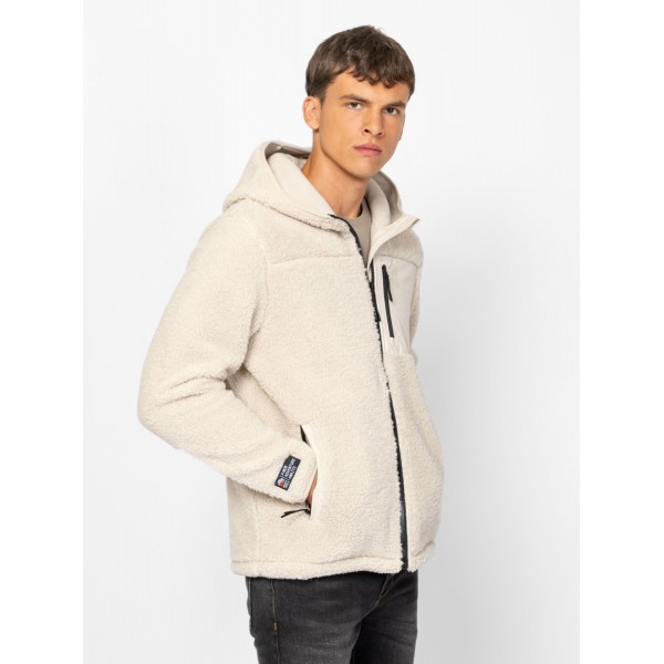 Heavy Tools SEMES Férfi kapucnis felső / beige