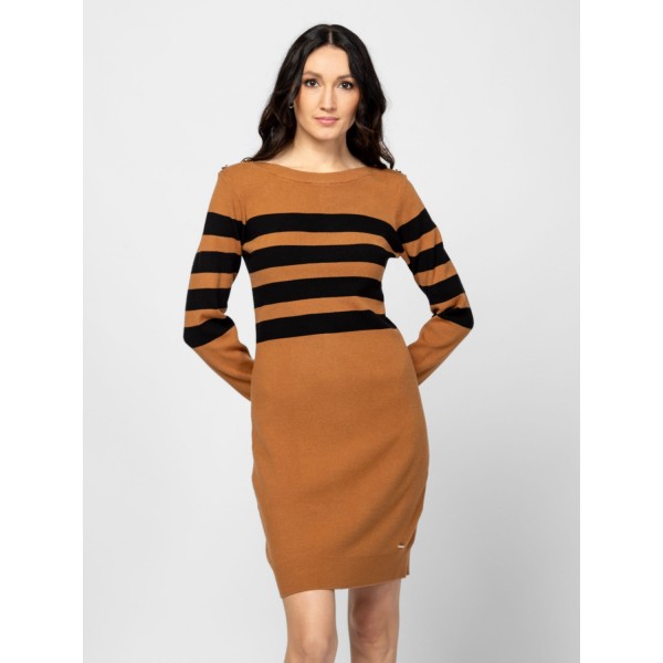 Heavy Tools HANNYW25 Női kötött ruha / caramel