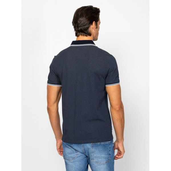 Heavy Tools DAMPIER Férfi galléros rövidujjú póló / navy