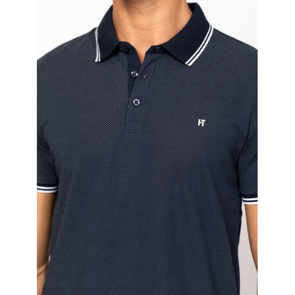 Heavy Tools DAMPIER Férfi galléros rövidujjú póló / navy