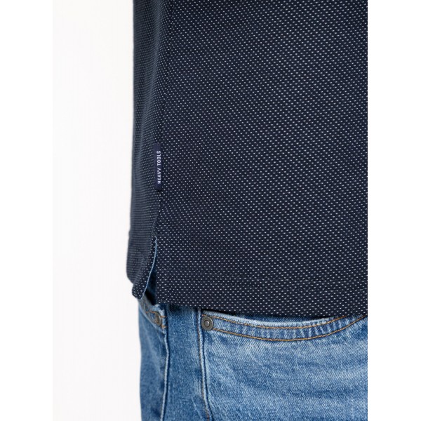 Heavy Tools DAMPIER Férfi galléros rövidujjú póló / navy