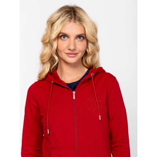 Heavy Tools SECOYA Női kapucnis felső / ruby