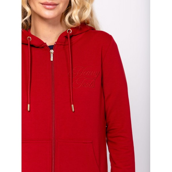 Heavy Tools SECOYA Női kapucnis felső / ruby