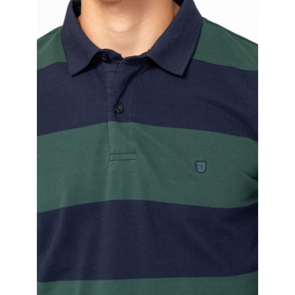 Heavy Tools CARTER Férfi galléros hosszúujjú póló / green