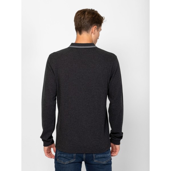 Heavy Tools CADWELL Férfi galléros hosszúujjú póló / rabbit