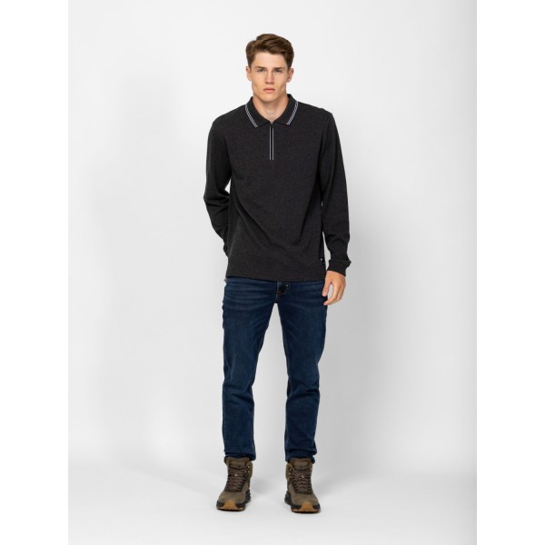 Heavy Tools CADWELL Férfi galléros hosszúujjú póló / rabbit