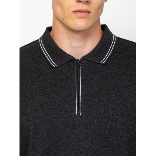 Heavy Tools CADWELL Férfi galléros hosszúujjú póló / rabbit