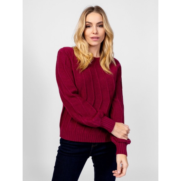 Heavy Tools HATMA Női kötött pulóver és kardigán / berry