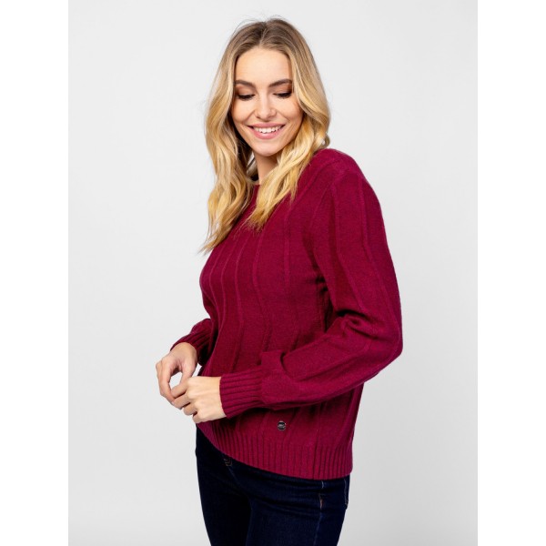 Heavy Tools HATMA Női kötött pulóver és kardigán / berry